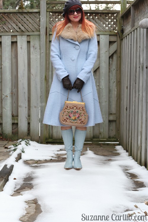 how to wear vintage over 40 suzanne carillo Collared Beatrix Coat Anthropologie